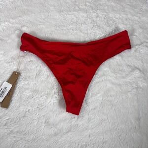 SKIMS Shine Foundations Thong Cayenne Red PN-THG-2867 Womens Size Small NWT